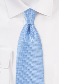 Light Blue Kids Tie with Textured Weave