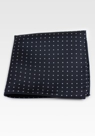Black Polka Dot Pocket Square Hanky