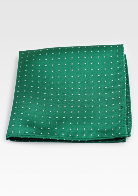Kelly Green Polka Dot Hanky