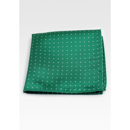Kelly Green Polka Dot Hanky