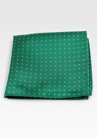 Kelly Green Polka Dot Hanky
