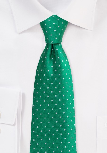 Kelly Green Polka Dot Hanky