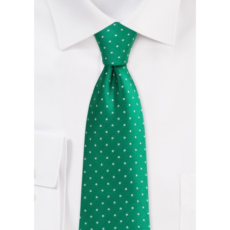 Kelly Green Polka Dot Hanky