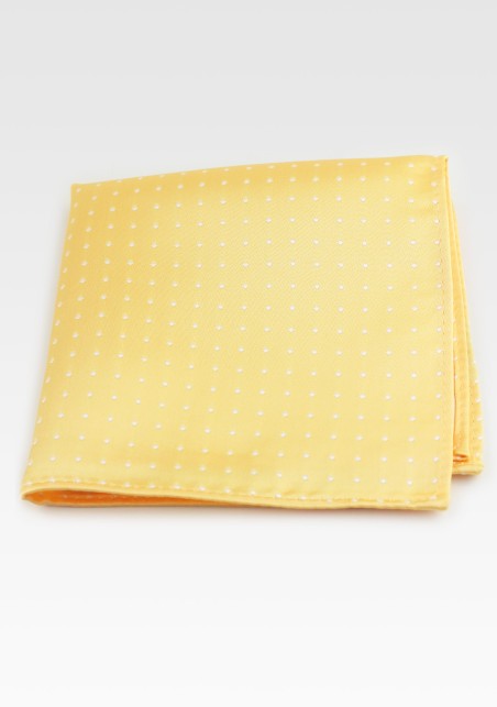 Saffron Yellow Polka Dot Hanky