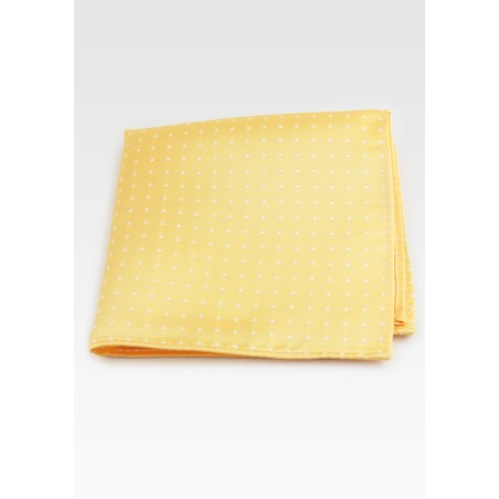 Saffron Yellow Polka Dot Hanky