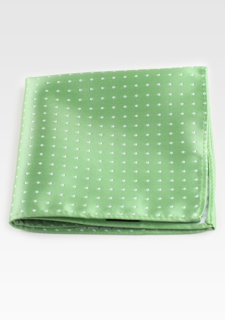 Light Green Polka Dot Hanky