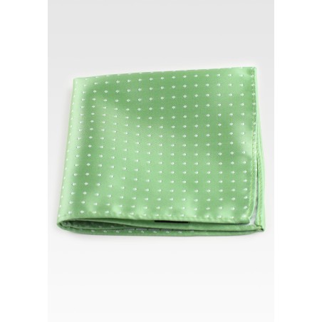 Light Green Polka Dot Hanky