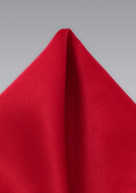 Cherry Red Pocket Square