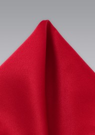 Cherry Red Pocket Square