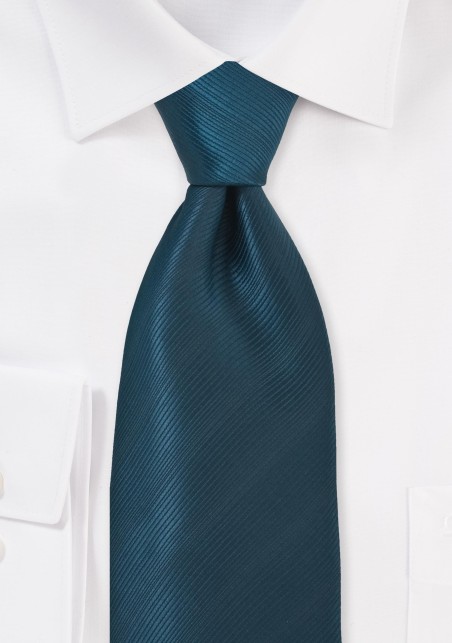 Dark Teal Blue Kids Necktie