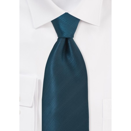 Extra Long Dark Teal Neck Tie