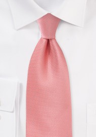 Kids Size Tie in Coral Sorbet