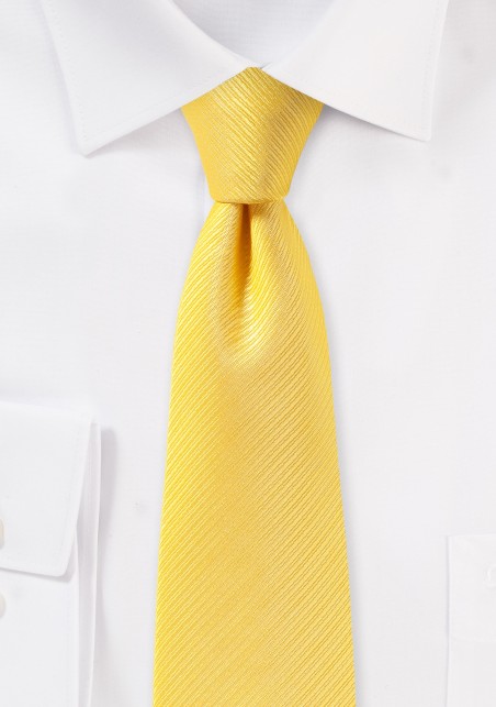 Canary Yellow Skinny Tie
