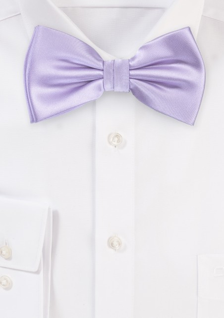 Soft Lavender Color Bow Tie