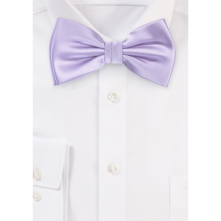 Soft Lavender Color Bow Tie
