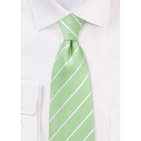 Kids Tie in Pistachio Green