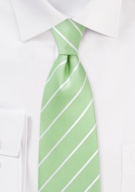 Kids Tie in Pistachio Green