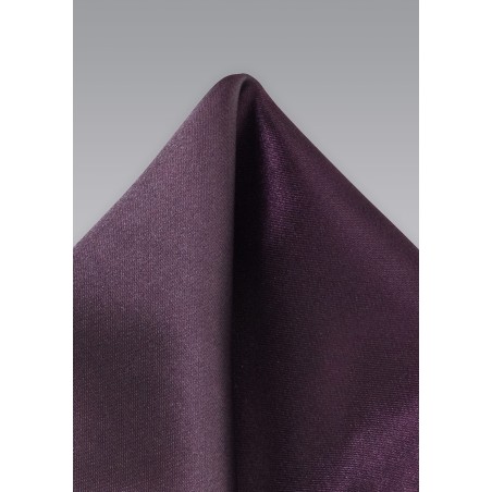 Solid Pocket Square in Berry Color