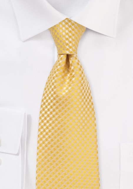 Dandelion Colored Tie in XL Length
