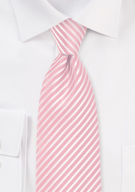 Petal Pink Striped Necktie