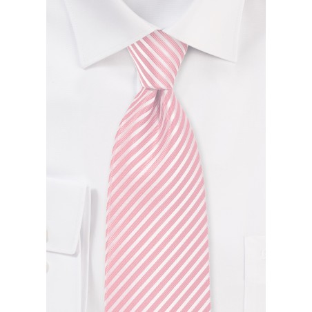 Petal Pink Striped Necktie