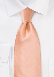 Solid Silk Tie in Coral Peach