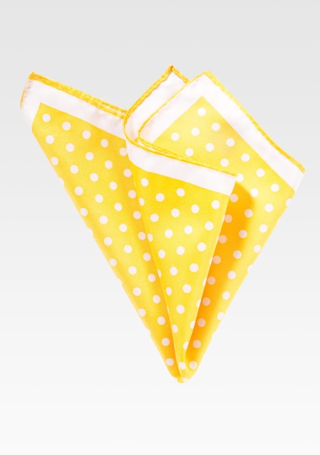 Daffodil Yellow Pocket Square