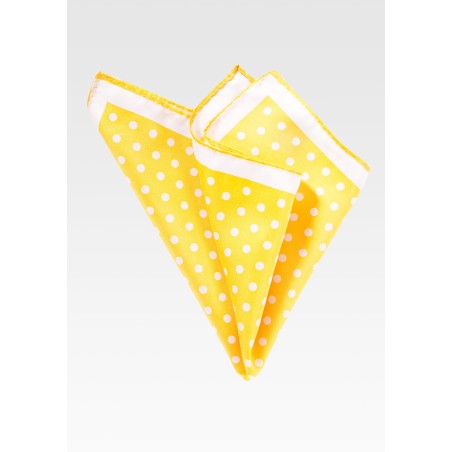 Daffodil Yellow Pocket Square