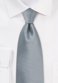 Trendy Necktie in Metallic Silver