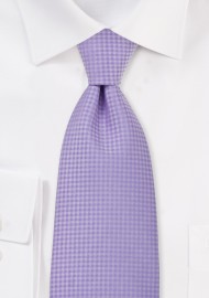 Light Lavender Textured Tie in XL