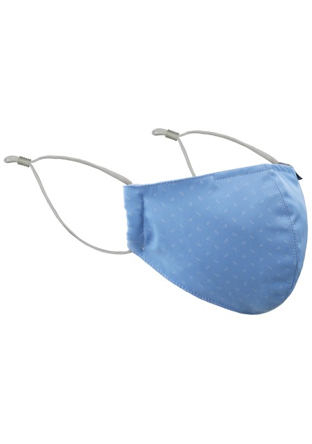 Sky Blue Paisley Face Mask