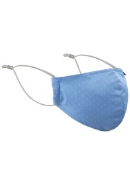 Sky Blue Paisley Face Mask