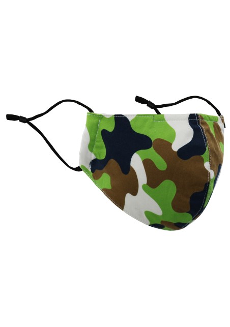 Green Camo Filter Face Masks