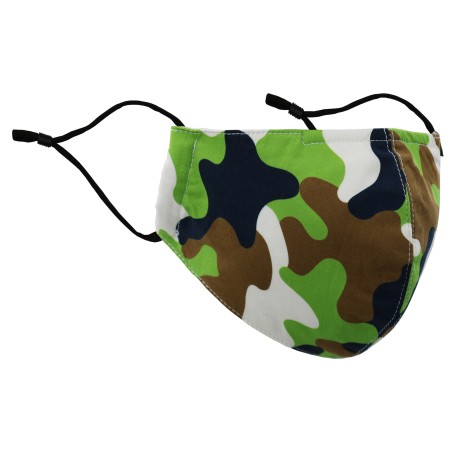 Green Camo Filter Face Masks