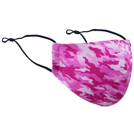 Pink Camo Mask | Camo Print Face Mask in Print