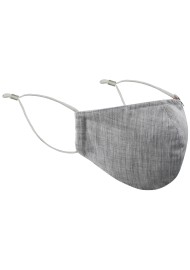 Gray Solid Face Mask