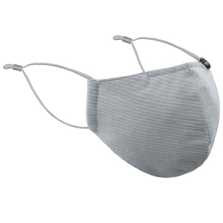 Pin Stripe Mask in Silver