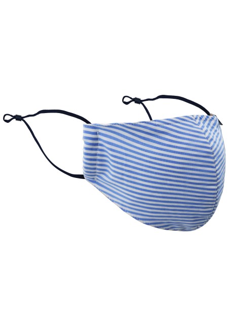 Bengal Stripe Mask in Light Blue