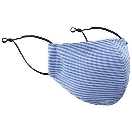 Bengal Stripe Mask in Light Blue