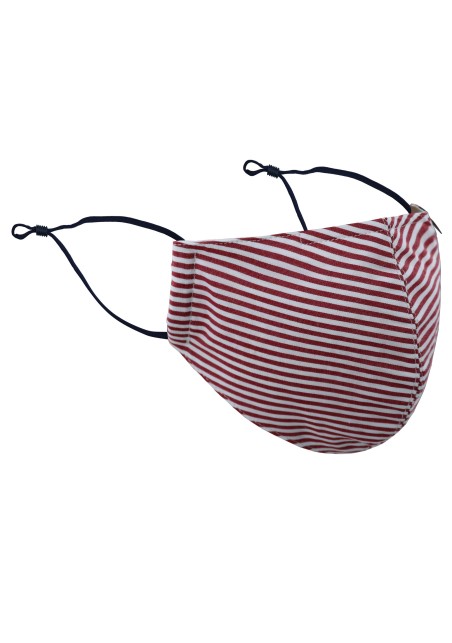 Bengal Stripe Mask in Red
