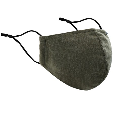 Dark Olive Solid Color Face Mask