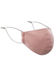Pin Striped Mask in Peachy Coral