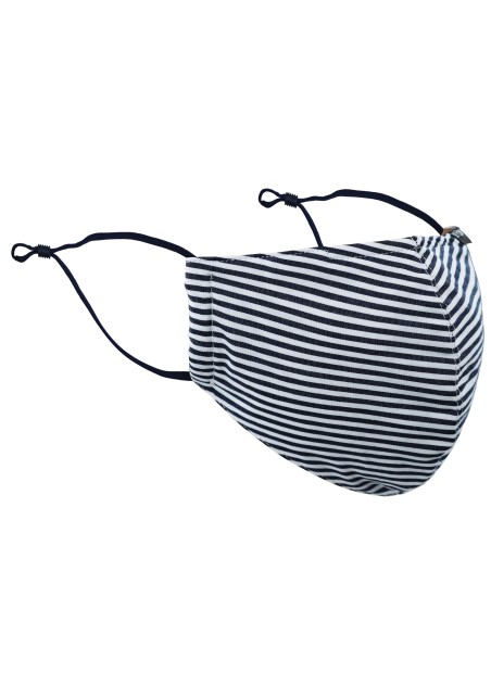 Bengal Stripe Mask in Dark Navy