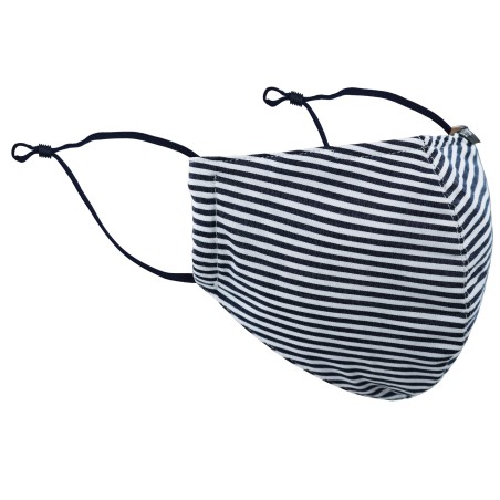 Bengal Stripe Mask in Dark Navy