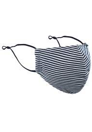 Bengal Stripe Mask in Dark Navy