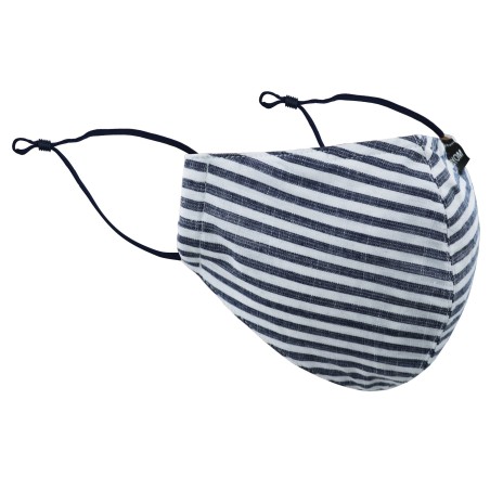 Bengal Stripe Mask in Navy and White