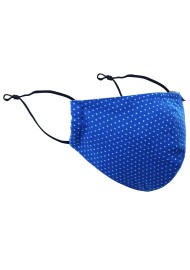 Polka Dot Mask in Royal Blue