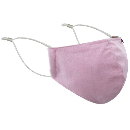 Solid Pink Cotton Filter Mask