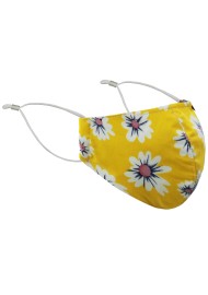 Yellow Floral Face Mask