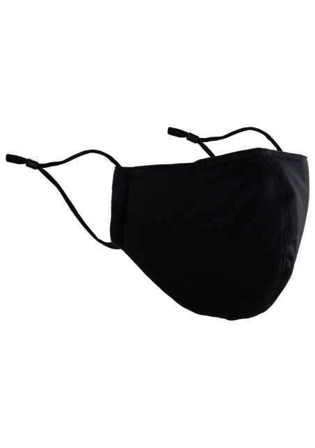 Black Microfiber Filter Adjustable Face Mask